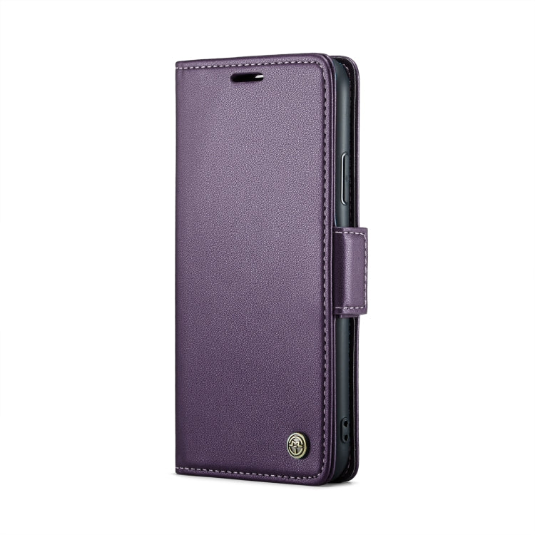 For iPhone XS Max CaseMe 023 Butterfly Buckle Litchi Texture RFID Anti-theft Leather Phone Case(Pearly Purple) - More iPhone Cases by CaseMe | Online Shopping South Africa | PMC Jewellery