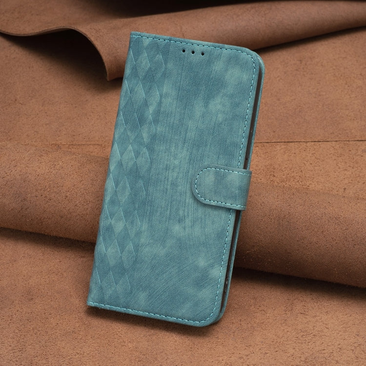 For iPhone 12 Pro Max Plaid Embossed Leather Phone Case(Green) - free shipping - PMC TechLife - Order now!