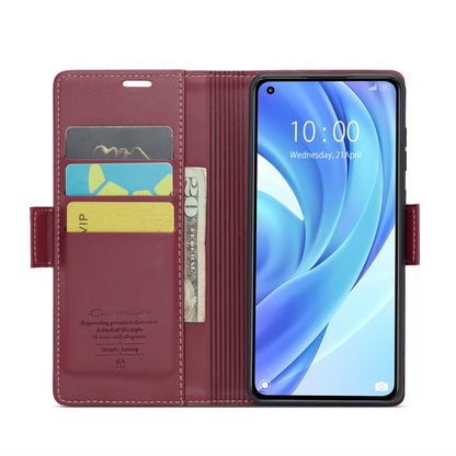 For Xiaomi Mi 11 Lite CaseMe 023 Butterfly Buckle Litchi Texture RFID Anti-theft Leather Phone Case(Wine Red) - Xiaomi Cases by CaseMe | Online Shopping South Africa | PMC Jewellery | Buy Now Pay Later Mobicred