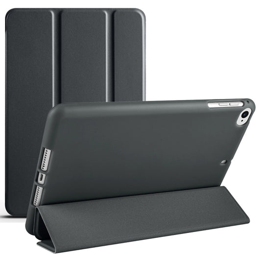 For iPad mini 5 / 4 / 3 / 2 / 1 3-folding TPU Horizontal Flip Leather Tablet Case with Holder(Black) - iPad Mini 4 & 3 & 2 & 1 Cases by PMC Jewellery | Online Shopping South Africa | PMC Jewellery