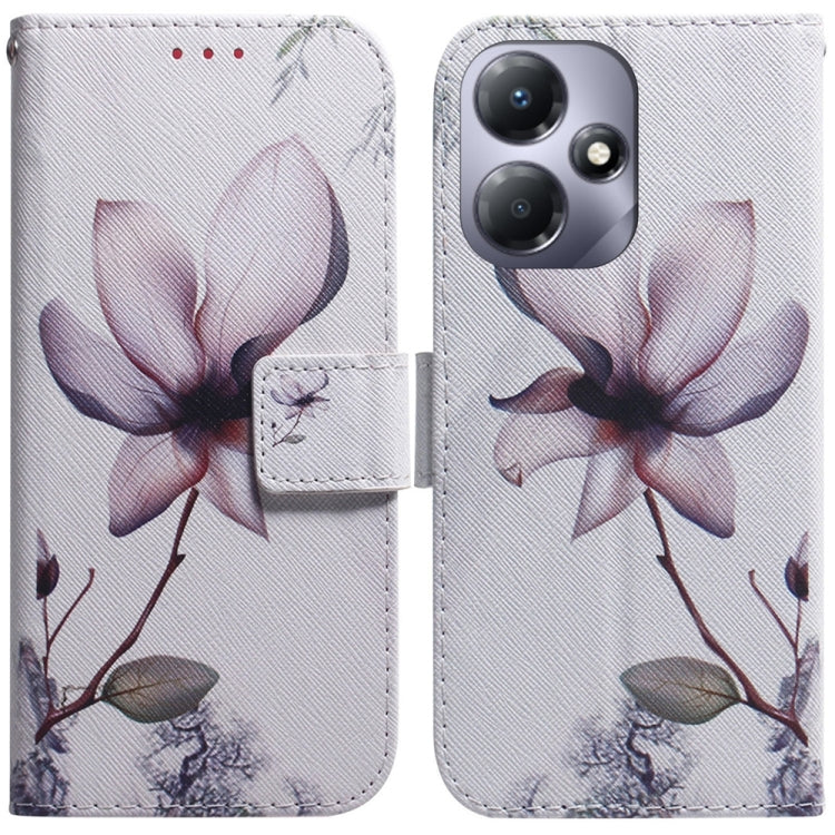 For Infinix Hot 30 Play Coloured Drawing Flip Leather Phone Case(Magnolia) - free shipping - PMC TechLife - Order now!
