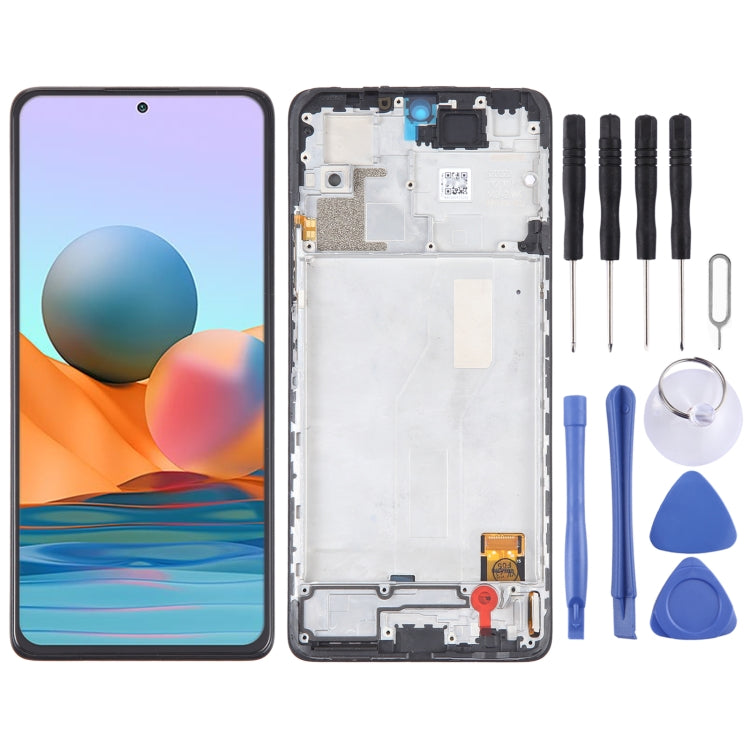 OLED Material LCD Screen For Xiaomi Redmi Note 10 Pro Max Digitizer Full Assembly with Frame - free shipping - PMC TechLife - Order now!
