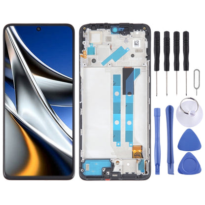 OLED Material LCD Screen For Xiaomi Poco X4 Pro 5G Digitizer Full Assembly with Frame - LCD Screen by PMC Jewellery | Online Shopping South Africa | PMC Jewellery