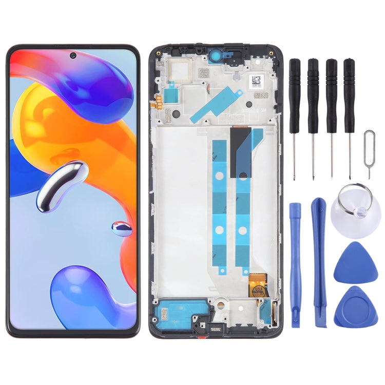 OLED Material LCD Screen For Xiaomi Redmi Note 11 Pro 5G Digitizer Full Assembly with Frame - free shipping - PMC TechLife - Order now!