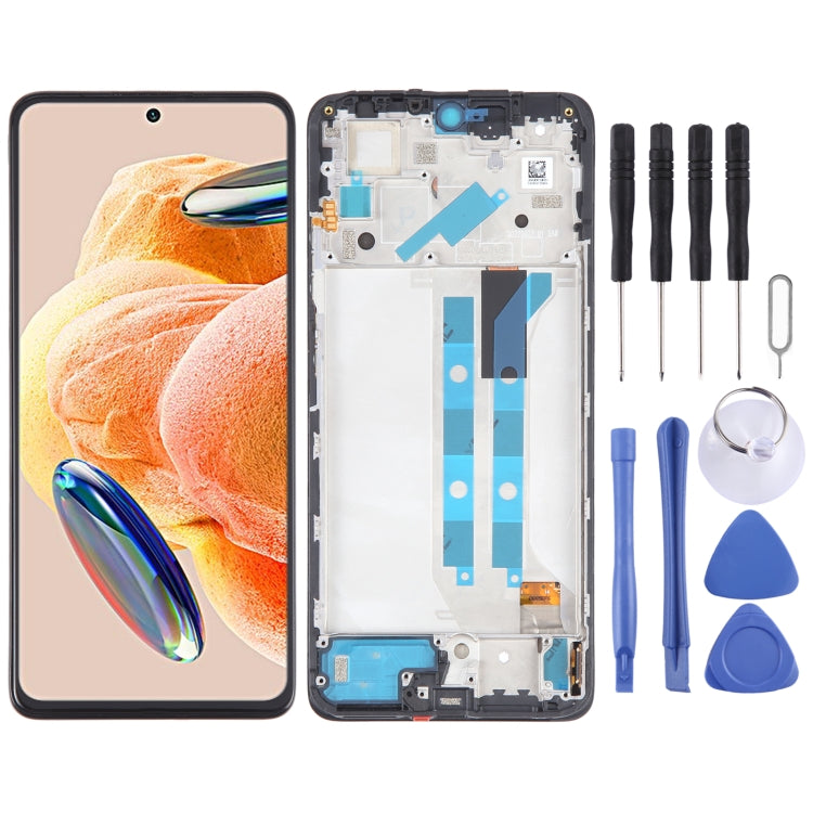 AMOLED Material Original LCD Screen For Xiaomi Redmi Note 12 Pro 4G Digitizer Full Assembly with Frame - free shipping - PMC TechLife - Order now!