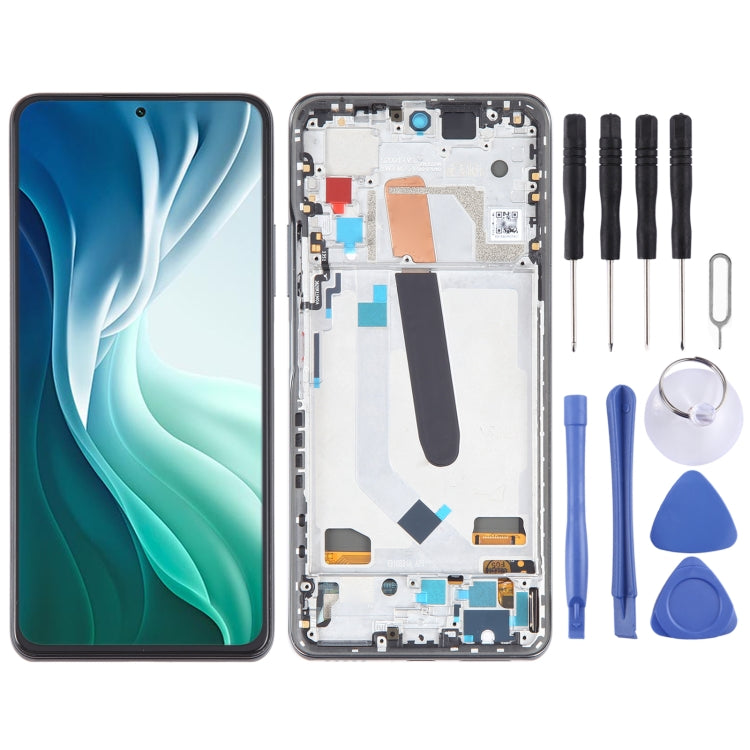 OLED LCD Screen For Xiaomi 11X Pro Digitizer Full Assembly with Frame(Black) - free shipping - PMC TechLife - Order now!