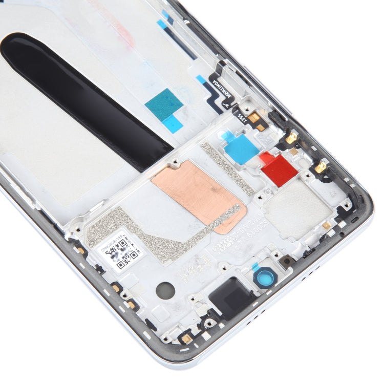 OLED LCD Screen For Xiaomi Redmi K40 Digitizer Full Assembly with Frame(Silver) - LCD Screen by PMC Jewellery | Online Shopping South Africa | PMC Jewellery