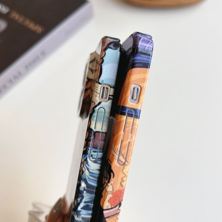 For iPhone 14 Pro Max Precise Hole Oil Painting Pattern PC Phone Case(Tower) - iPhone 14 Pro Max Cases by PMC TechLife | Online Shopping South Africa | PMC TechLife
