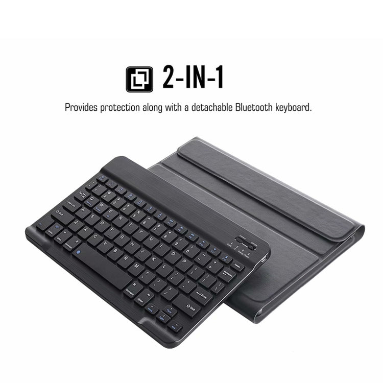 DY-M10P For Lenovo Smart Tab M10 HPD Plus TB-X606F 10.3 inch 2 in 1 Removable Magnetic ABS Bluetooth Keyboard + Protective Leather Tablet Case with Stand & Sleep / Wake-up & Pen Holder(Black) - Lenovo Keyboard by PMC Jewellery | Online Shopping South Africa | PMC Jewellery | Buy Now Pay Later Mobicred