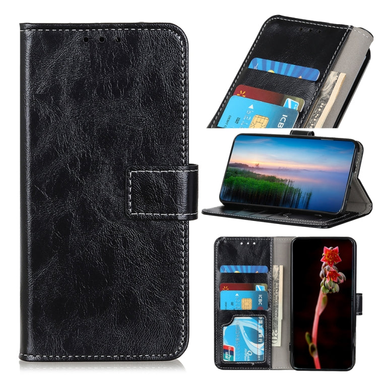 For Xiaomi Redmi Note 12S 4G Retro Crazy Horse Texture Horizontal Flip Leather Phone Case(Black) - free shipping - PMC TechLife - Order now!