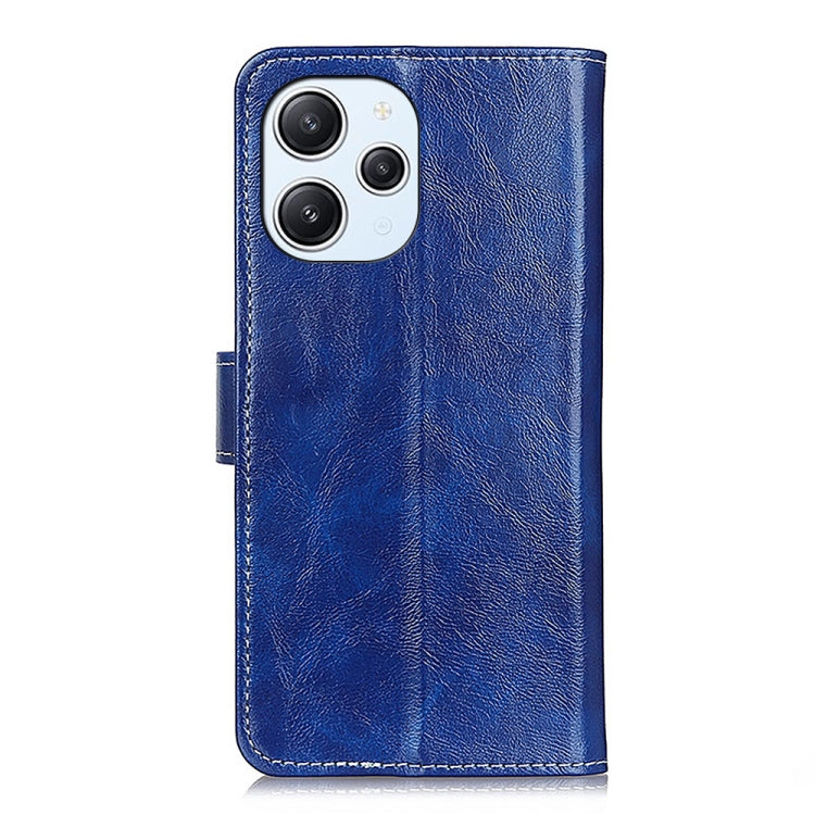 For Xiaomi Redmi 12 4G Retro Crazy Horse Texture Horizontal Flip Leather Phone Case(Blue) - free shipping - PMC TechLife - Order now!