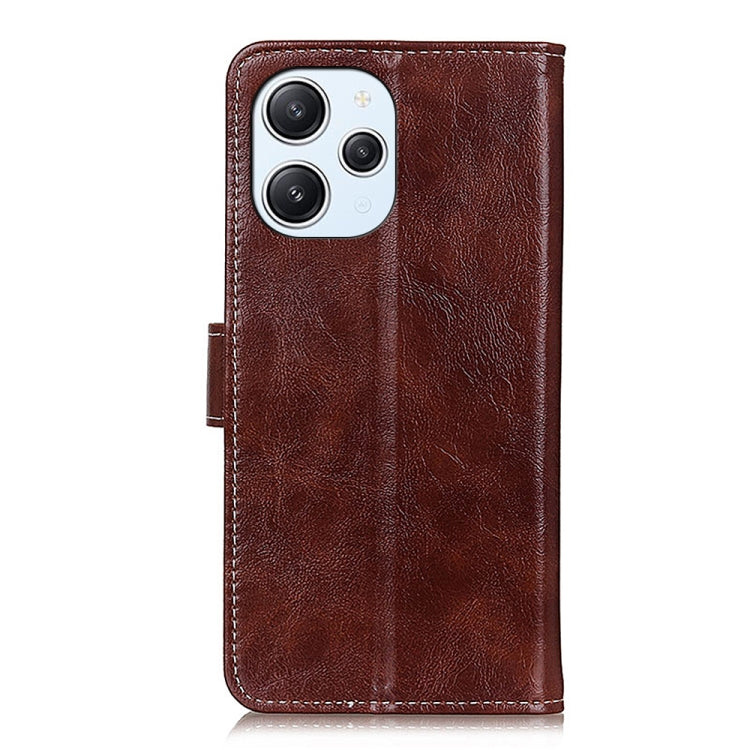 For Xiaomi Redmi 12 4G Retro Crazy Horse Texture Horizontal Flip Leather Phone Case(Brown) - free shipping - PMC TechLife - Order now!