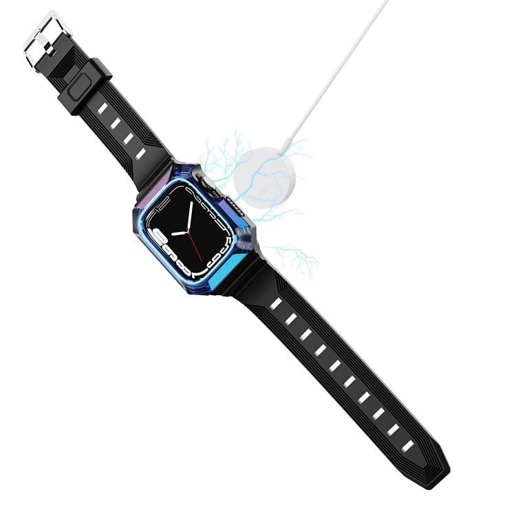 Armor Case Integrated TPU Watch Band For Apple Watch 4 40mm(Rose Gold) - Watch Bands by PMC TechLife | Online Shopping South Africa | PMC TechLife