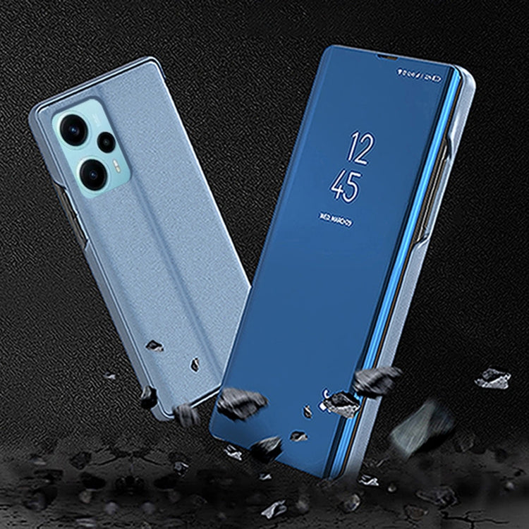 For Xiaomi Poco F5 Plated Mirror Kickstand Flip Leather Phone Case(Purple) - free shipping - PMC TechLife - Order now!