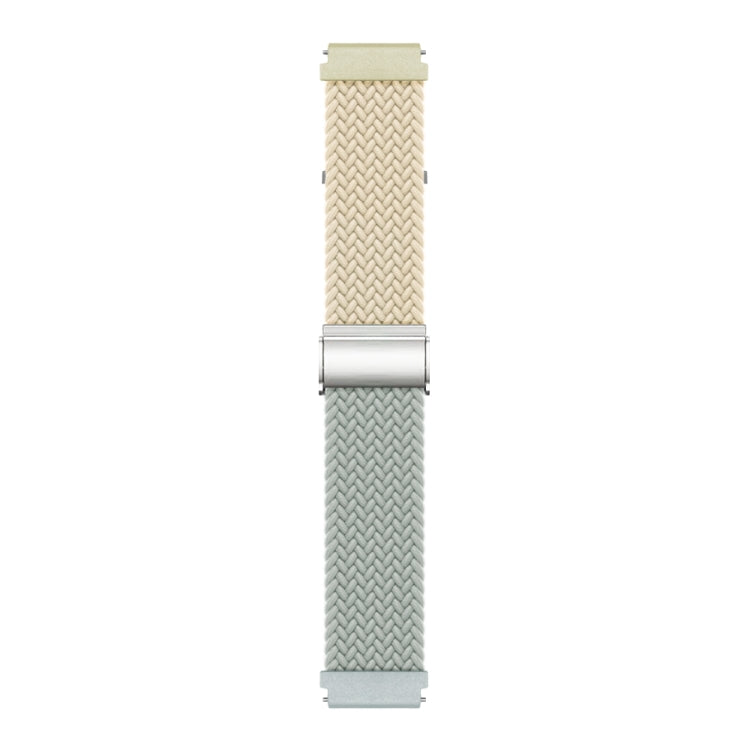 20mm Buckle Braided Nylon Watch Band(Starlight Grey) - 20mm Bands by PMC Jewellery | Online Shopping South Africa | PMC Jewellery