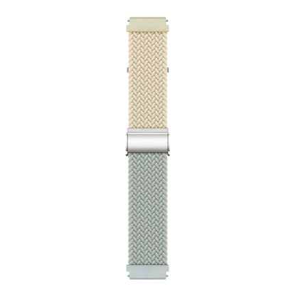 20mm Buckle Braided Nylon Watch Band(Starlight Grey) - 20mm Bands by PMC Jewellery | Online Shopping South Africa | PMC Jewellery