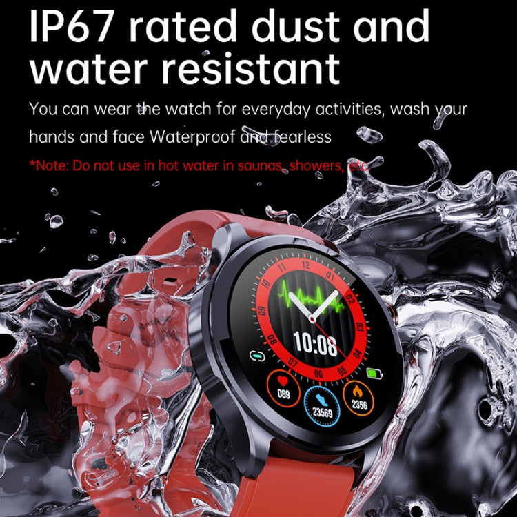 TK22 1.39 inch IP67 Waterproof Silicone Band Smart Watch Supports ECG / Non-invasive Blood Sugar(Black) - Smart Watches by PMC Jewellery | Online Shopping South Africa | PMC Jewellery