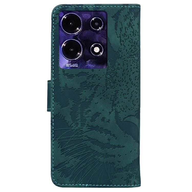 For Infinix Note 30 Tiger Embossing Pattern Flip Leather Phone Case(Green) - free shipping - PMC TechLife - Order now!