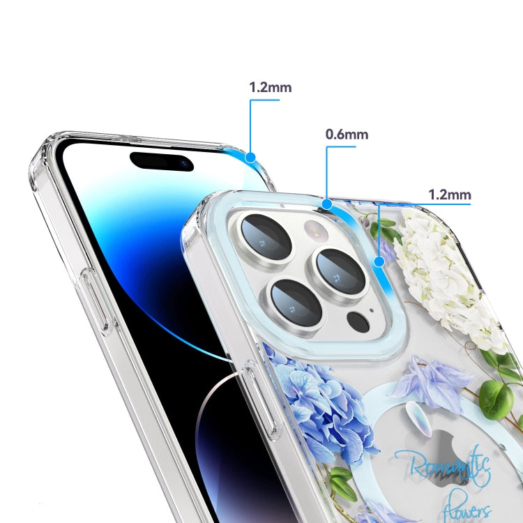 For iPhone 15 Pro Max MagSafe Magnetic TPU Phone Case(Small Floral) - free shipping - PMC TechLife - Order now!