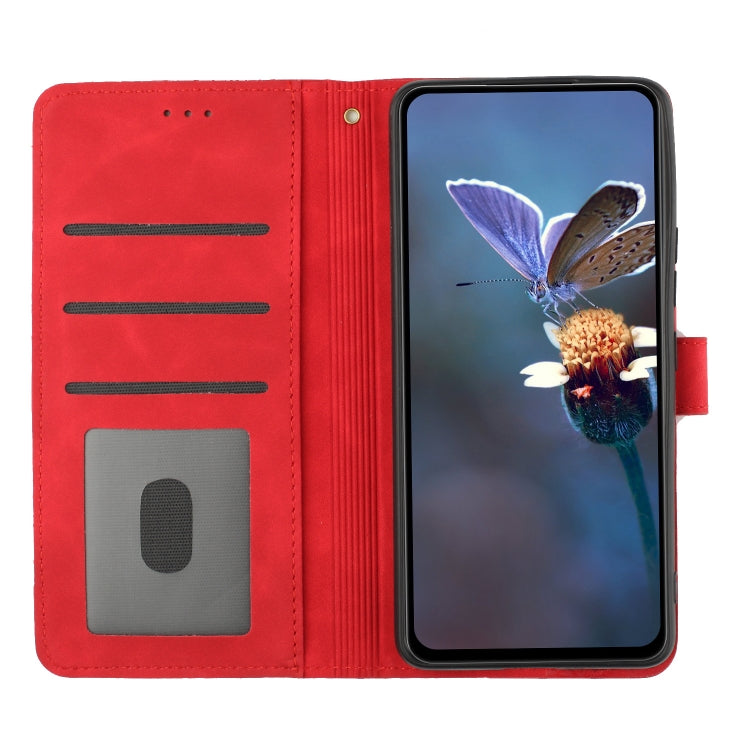 For Xiaomi 13 Flower Embossing Pattern Leather Phone Case(Red) - free shipping - PMC TechLife - Order now!