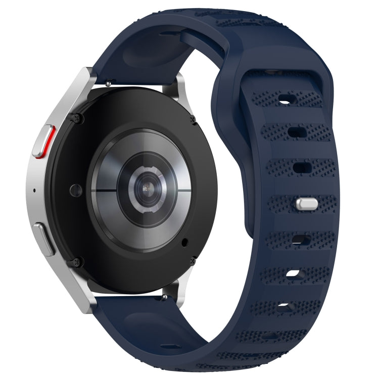 20mm Universal Dots Pattern Silicone Replacement Watch Band(Midnight Blue) - 20mm Bands by PMC TechLife | Online Shopping South Africa | PMC TechLife