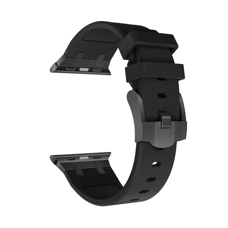 AP Silicone Watch Band For Apple Watch SE 40mm(Black Black) - Watch Bands by PMC TechLife | Online Shopping South Africa | PMC TechLife