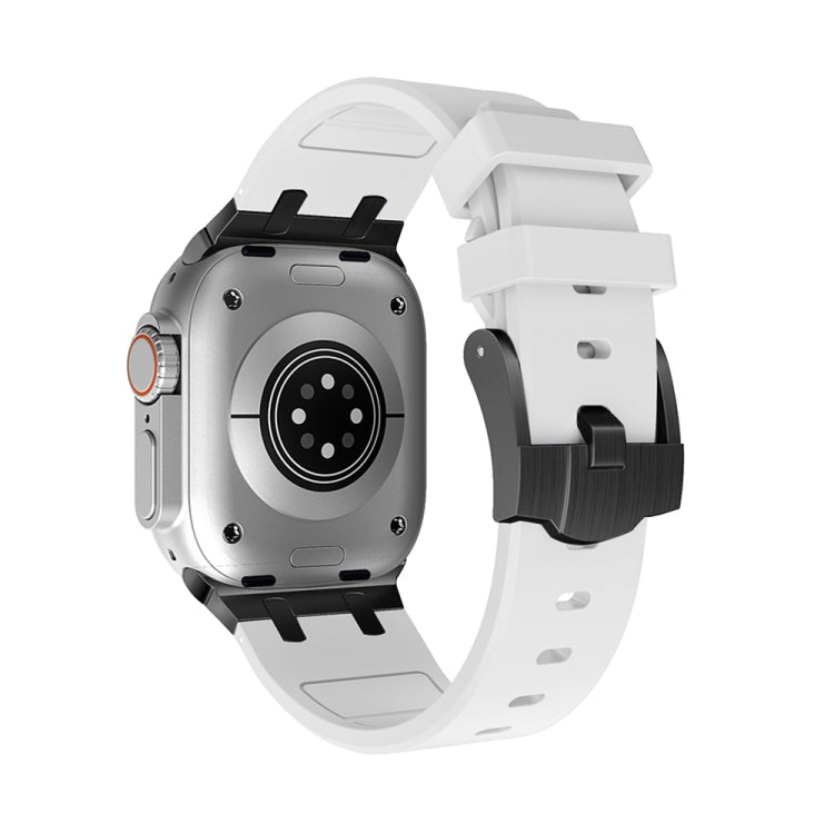 AP Silicone Watch Band For Apple Watch 5 40mm(Black White) - Watch Bands by PMC TechLife | Online Shopping South Africa | PMC TechLife