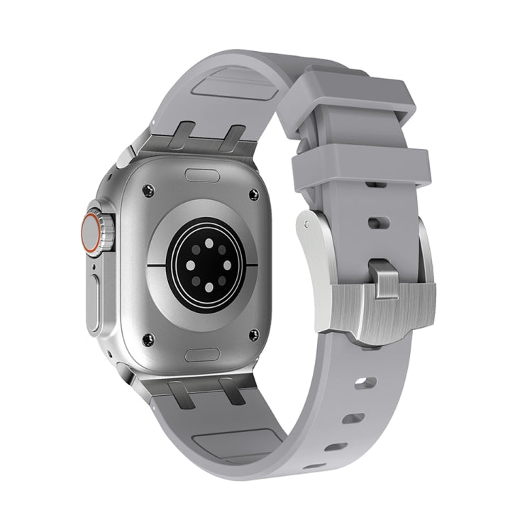 AP Silicone Watch Band For Apple Watch 2 38mm(Silver Grey) - Watch Bands by PMC TechLife | Online Shopping South Africa | PMC TechLife