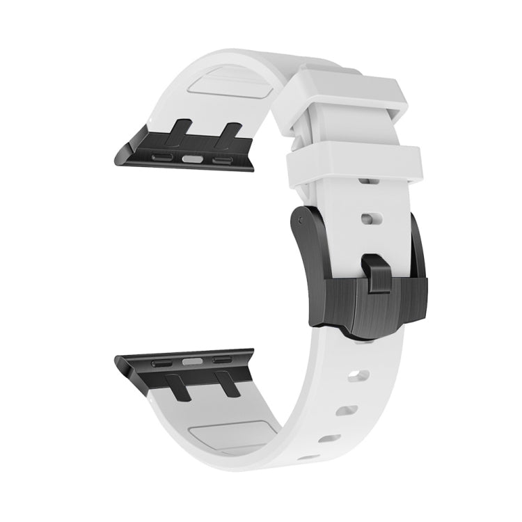 AP Silicone Watch Band For Apple Watch 2 42mm(Black White) - Watch Bands by PMC TechLife | Online Shopping South Africa | PMC TechLife