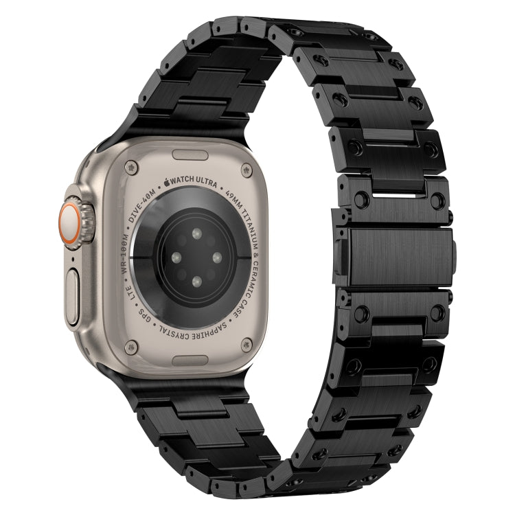 Double Rows Metal Watch Band For Apple Watch 2 38mm(Black) - Watch Bands by PMC TechLife | Online Shopping South Africa | PMC TechLife