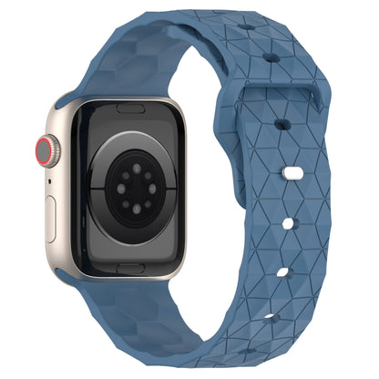 Football Texture Silicone Watch Band For Apple Watch 8 45mm(Blue) - Watch Bands by PMC Jewellery | Online Shopping South Africa | PMC Jewellery