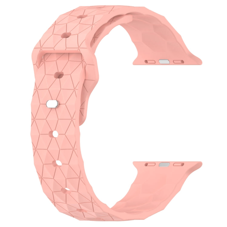 Football Texture Silicone Watch Band For Apple Watch 2 38mm(Pink) - Watch Bands by PMC TechLife | Online Shopping South Africa | PMC TechLife
