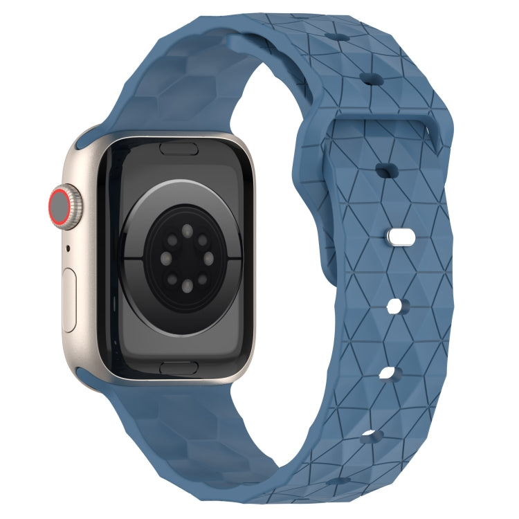 Football Texture Silicone Watch Band For Apple Watch 2 38mm(Blue) - Watch Bands by PMC TechLife | Online Shopping South Africa | PMC TechLife