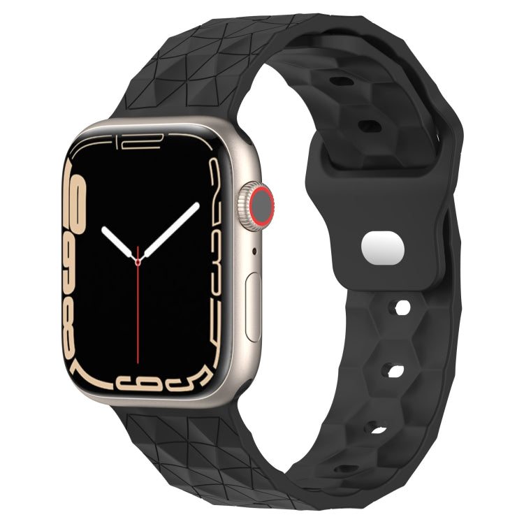 Football Texture Silicone Watch Band For Apple Watch 38mm(Dark Grey) - Watch Bands by PMC TechLife | Online Shopping South Africa | PMC TechLife