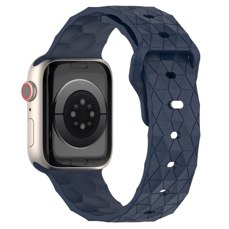 Football Texture Silicone Watch Band For Apple Watch 9 41mm(Midnight Blue) - free shipping - PMC TechLife - Order now!