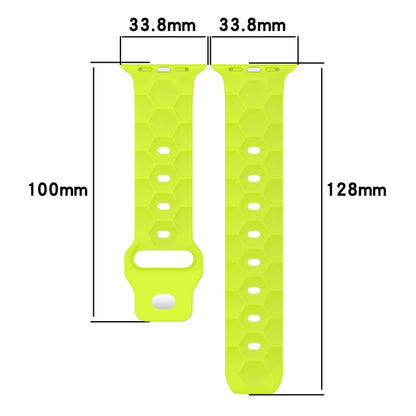 Football Texture Silicone Watch Band For Apple Watch 42mm(White) - Watch Bands by PMC Jewellery | Online Shopping South Africa | PMC Jewellery