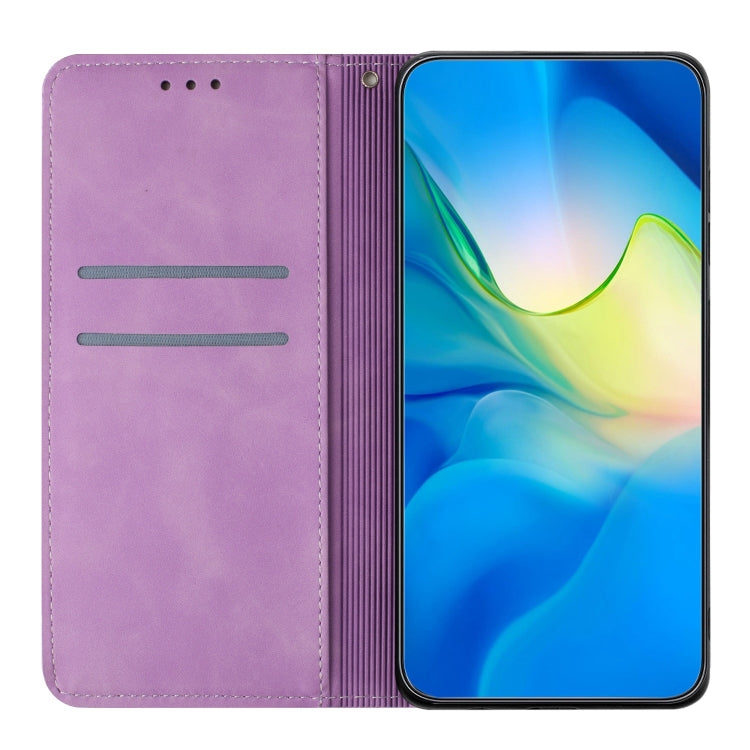 For Samsung Galaxy S21+ 5G Ethnic Embossed Adsorption Leather Phone Case(Purple) - free shipping - PMC TechLife - Order now!