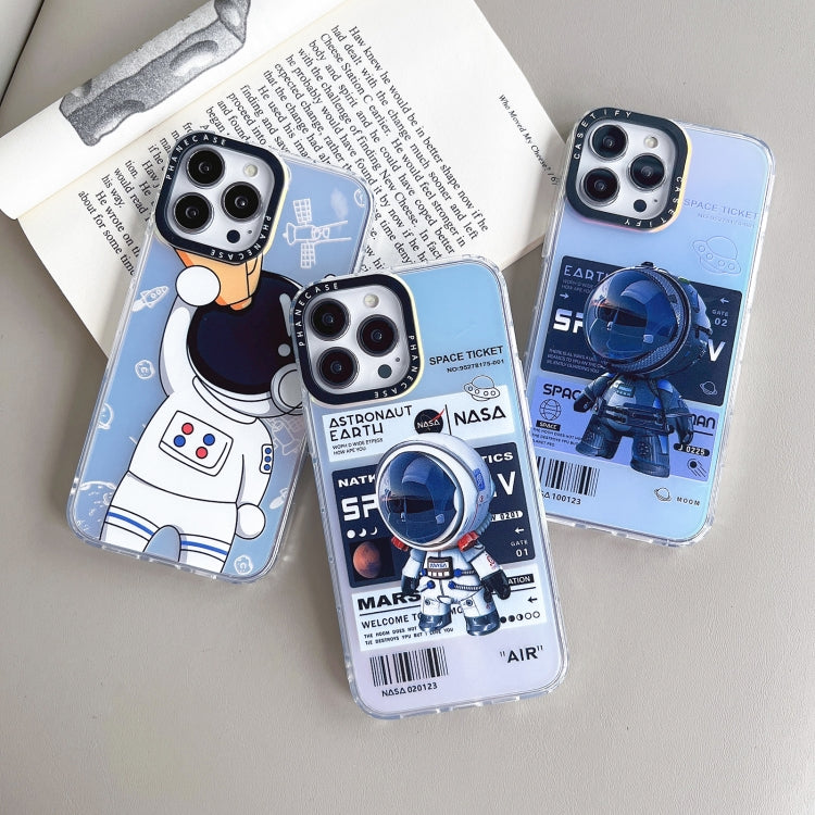 For iPhone 12 Pro Max Astronaut Pattern Shockproof PC Protective Phone Case(Black) - free shipping - PMC TechLife - Order now!