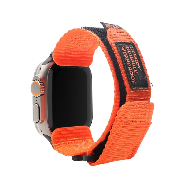 Nylon Two Section Watch Band For Apple Watch SE 44mm(Orange) - Watch Bands by PMC TechLife | Online Shopping South Africa | PMC TechLife