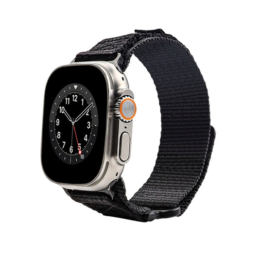 Nylon Two Section Watch Band For Apple Watch 6 40mm(Black) - Watch Bands by PMC Jewellery | Online Shopping South Africa | PMC Jewellery