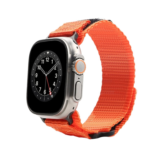 Nylon Two Section Watch Band For Apple Watch 5 40mm(Orange) - Watch Bands by PMC Jewellery | Online Shopping South Africa | PMC Jewellery