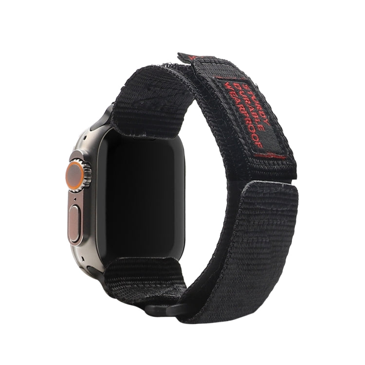 Nylon Two Section Watch Band For Apple Watch 4 40mm(Black) - Watch Bands by PMC TechLife | Online Shopping South Africa | PMC TechLife