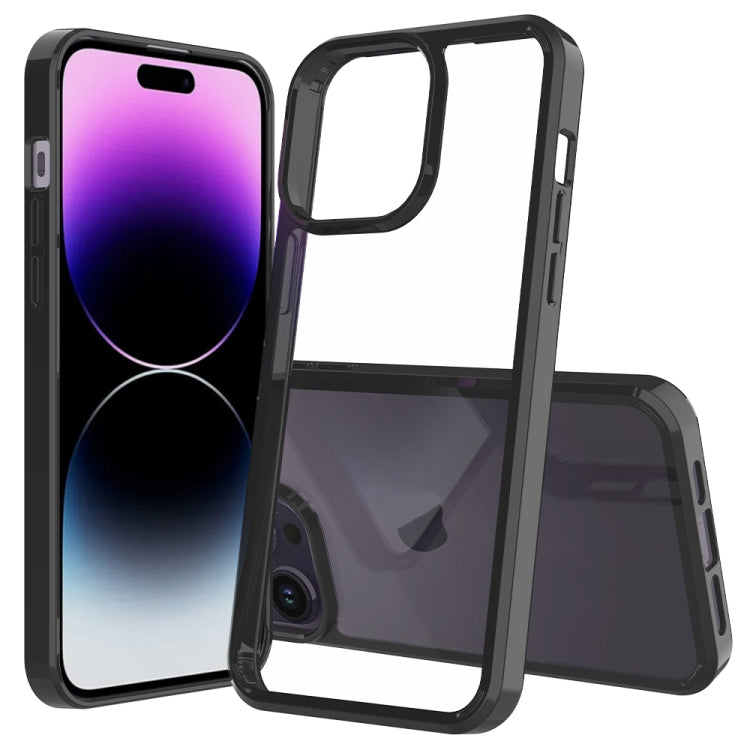 For iPhone 15 Pro Max Scratchproof Acrylic TPU Phone Case(Black) - free shipping - PMC TechLife - Order now!