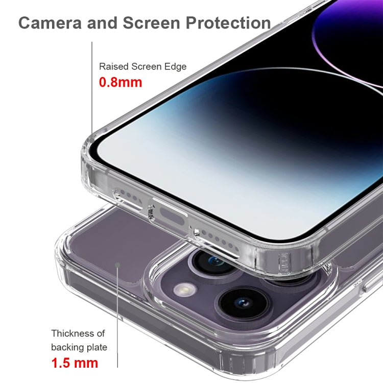 For iPhone 15 Pro Max Scratchproof Acrylic TPU Phone Case(Black) - free shipping - PMC TechLife - Order now!