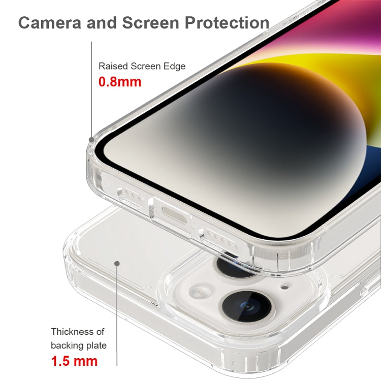 For iPhone 15 Scratchproof Acrylic TPU Phone Case(Transparent) - iPhone 15 Cases by PMC TechLife | Online Shopping South Africa | PMC TechLife | Buy Now Pay Later Mobicred