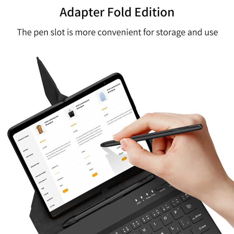For Google Pixel Fold GKK Magnetic Folding Bluetooth Keyboard Leather Case with Pen + Keyboard + Case(Black) - Others Keyboard by GKK | Online Shopping South Africa | PMC Jewellery