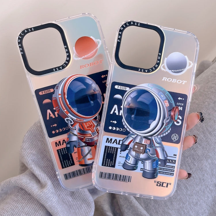For iPhone 14 Pro Max Mechanical Astronaut Pattern TPU Phone Case(Orange) - free shipping - PMC TechLife - Order now!