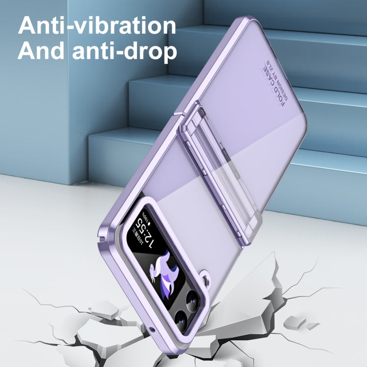 For Samsung Galaxy Z Flip4 5G Electroplating Phantom Series PC Folding Case with Hinge(Purple) - free shipping - PMC TechLife - Order now!