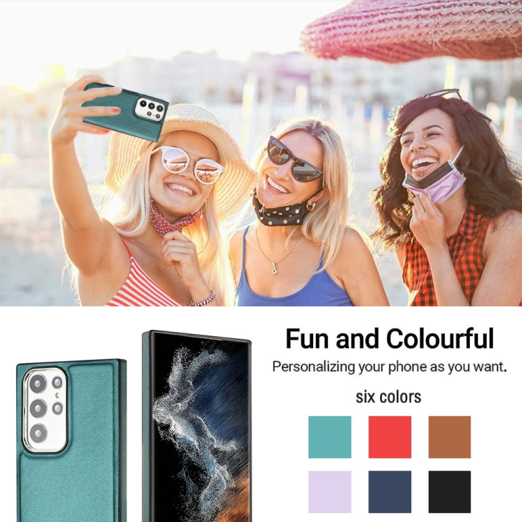 For Samsung Galaxy S23 Ultra Leather Texture Full Coverage Phone Case(Green) - free shipping - PMC TechLife - Order now!