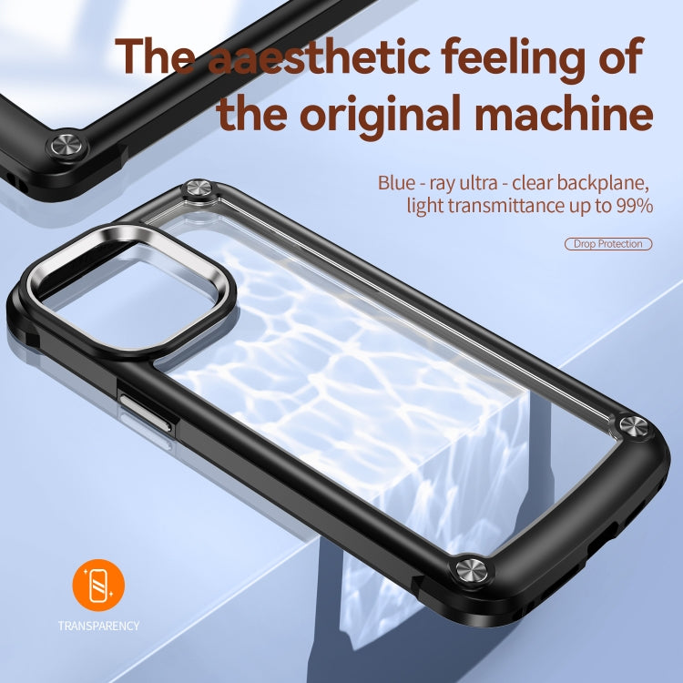 For iPhone 15 Pro TPU + PC Lens Protection Phone Case(Black) - free shipping - PMC TechLife - Order now!